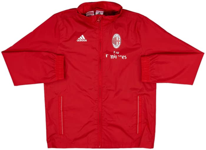2015-16 AC Milan adidas Hooded Rain Jacket - 5/10 - (M.Boys)