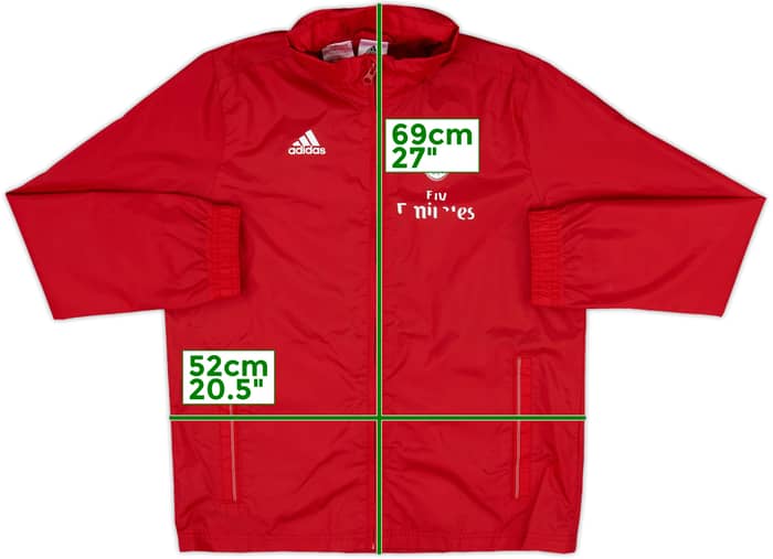 2015-16 AC Milan adidas Hooded Rain Jacket - 5/10 - (M.Boys)