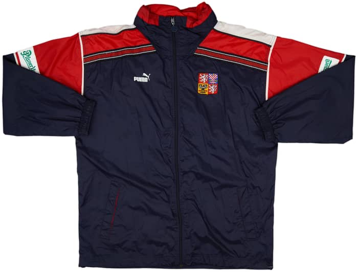 1998-00 Czech Republic Player Issue Puma Hooded Rain Jacket - 8/10 - (XXL)