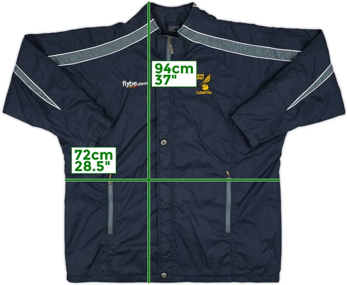 2003-04 Norwich City Xara Padded Bench Coat - 7/10 - (L)