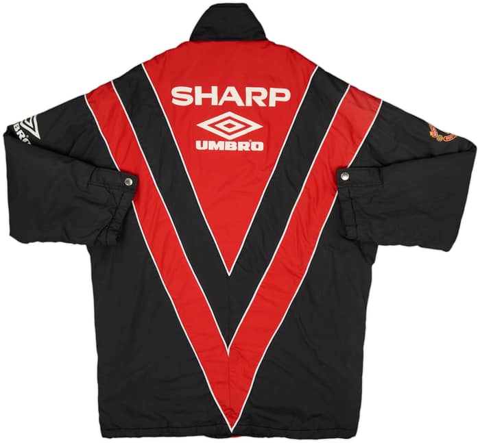 1992-93 Manchester United Umbro Padded Bench Coat - 6/10 - (L)