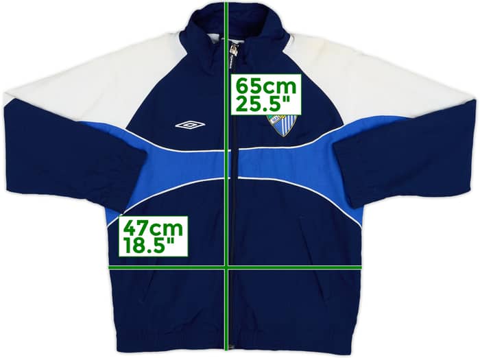 2001-02 Malaga Umbro Track Jacket - 7/10 - (L.Boys)
