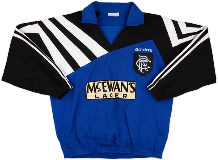 1995-96 Rangers adidas Drill Top - 8/10 - (M/L)