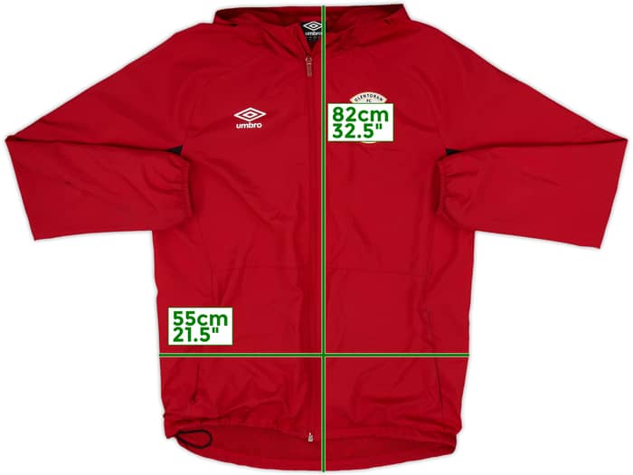 2018-19 Glentoran Umbro Hooded Track Jacket - 9/10 - (M)