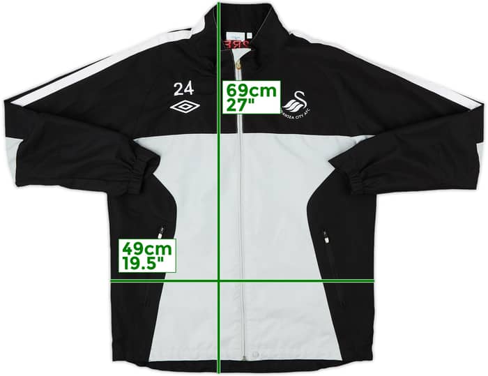2010-11 Swansea City Player Issue Umbro Rain Jacket #24 (J.Allen) - 7/10 - (M)