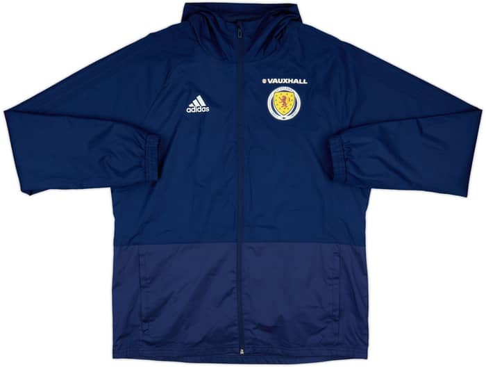 2017-18 Scotland adidas Hooded Rain Jacket - 8/10 - (L)