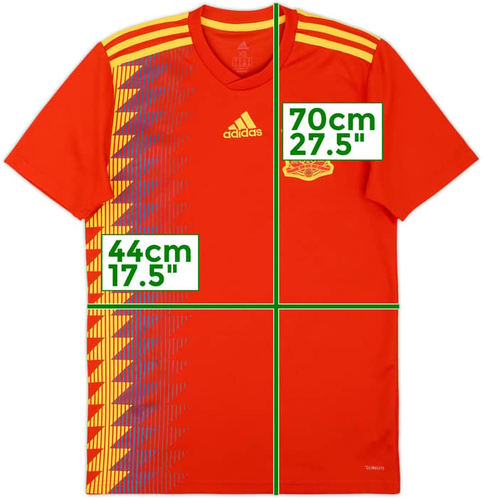 2018-19 Spain Home Shirt - 8/10 - (XS)