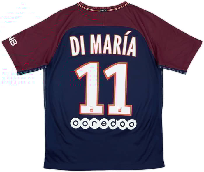 2017-18 Paris Saint-Germain Home Shirt Di Maria #11 - 8/10 - (XL.Boys)