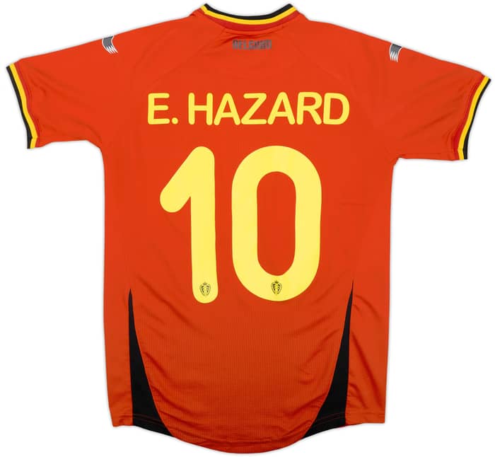 2014-15 Belgium Home Shirt E.Hazard #10 - 4/10 - (S)