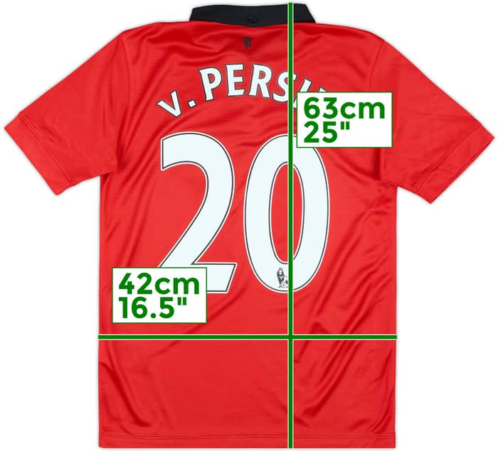 2013-14 Manchester United Home Shirt v.Persie #20 - 6/10 - (L.Boys)