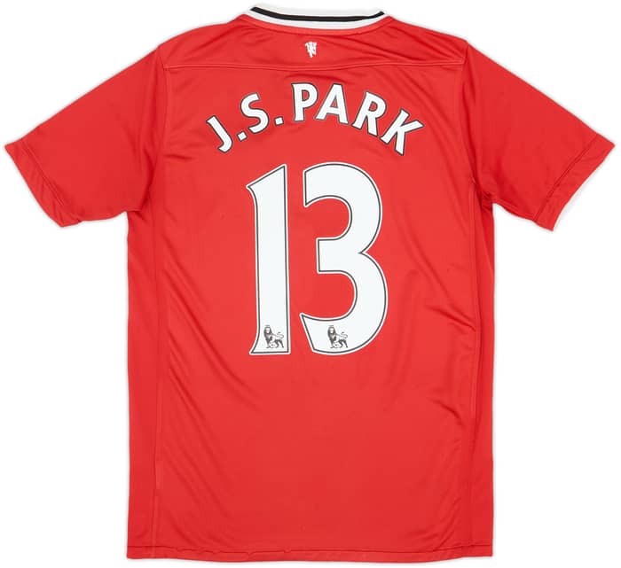 2011-12 Manchester United Home Shirt J.S.Park #13 - 8/10 - (XL.Boys)