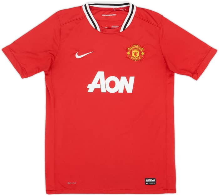2011-12 Manchester United Home Shirt J.S.Park #13 - 8/10 - (XL.Boys)