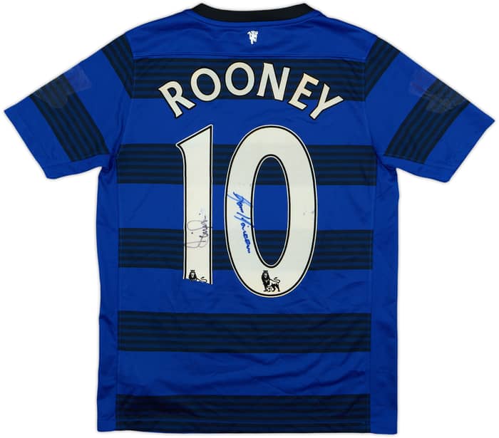 2011-13 Manchester United Signed Away Shirt Rooney #10 - 5/10 - (L.Boys)