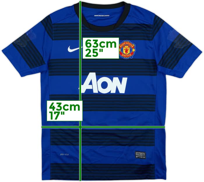 2011-13 Manchester United Signed Away Shirt Rooney #10 - 5/10 - (L.Boys)