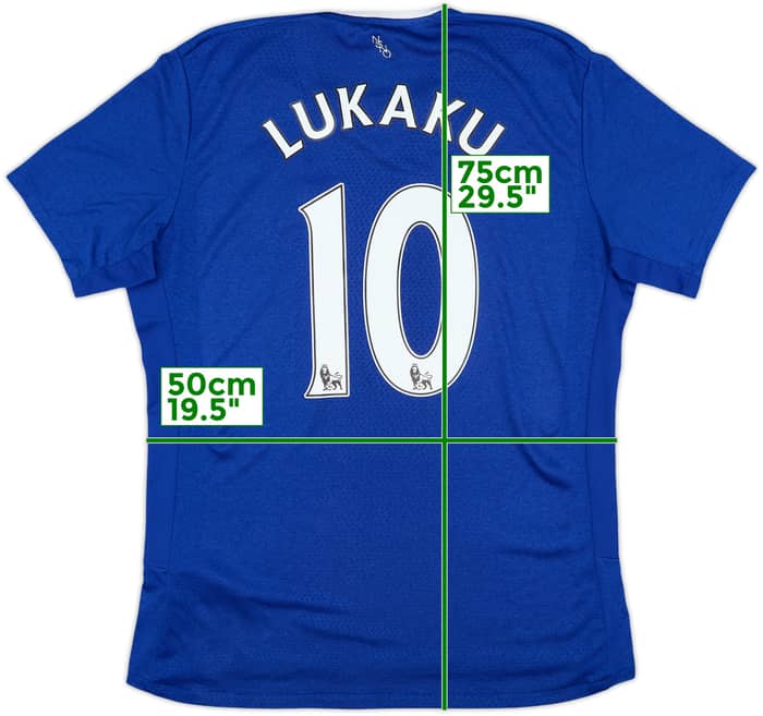 2015-16 Everton Home Shirt Lukaku #10 - 9/10 - (L)