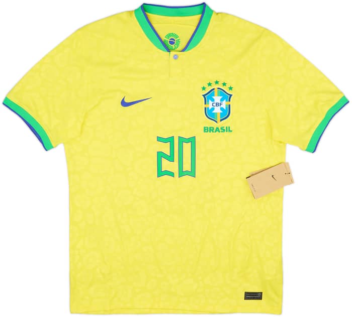 2022-23 Brazil Home Shirt Vini Jr #20 (M)