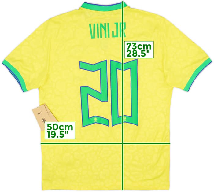 2022-23 Brazil Home Shirt Vini Jr #20 (M)