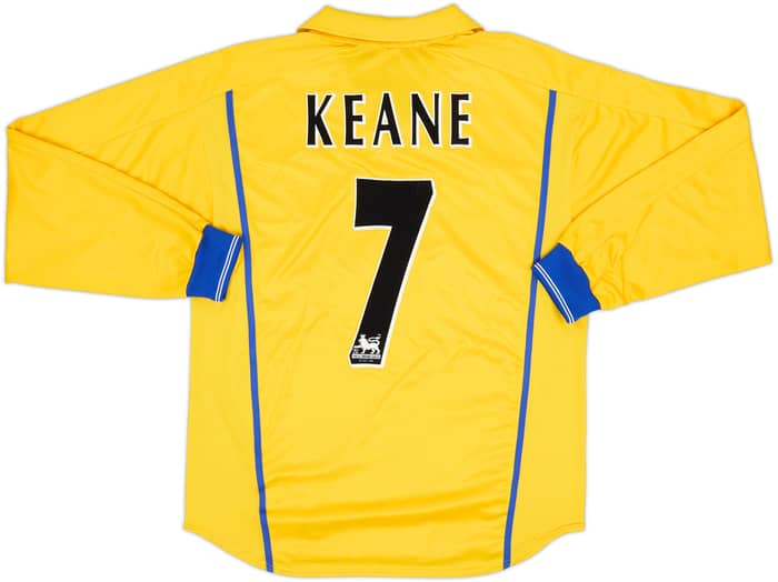 2000-02 Leeds United Away L/S Shirt Keane #7 - 8/10 - (L)