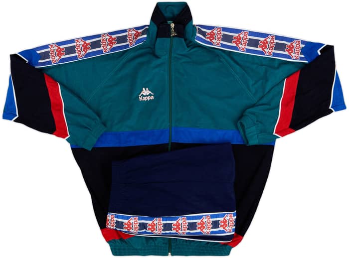 1995-96 Barcelona Kappa Training Tracksuit - 8/10 - (XL)