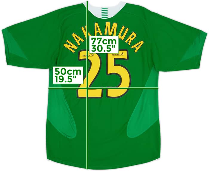 2005-06 Celtic Away Shirt Nakamura #25 - 4/10 - (M)