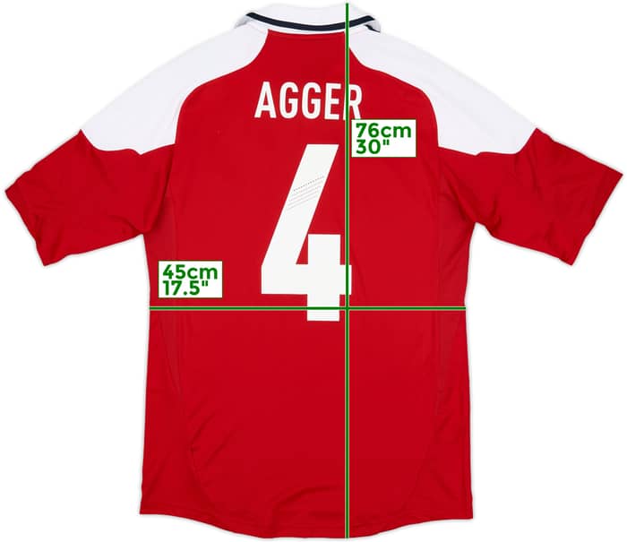 2012-13 Denmark Home Shirt Agger #4 (S)