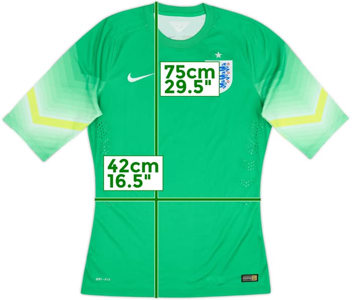 Camiseta auténtica de portero de England 2014-15 - 8/10 - (M)