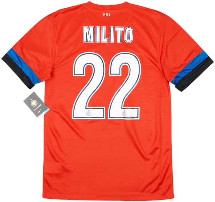 2012-13 Inter Milan Away Shirt Milito #22 (S)