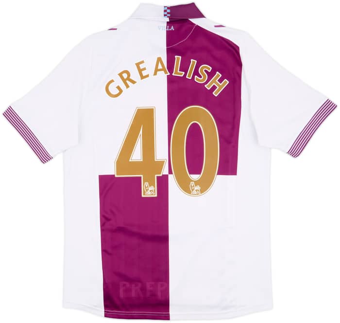 2013-14 Aston Villa Away Shirt Grealish #40 - 6/10 - (M)