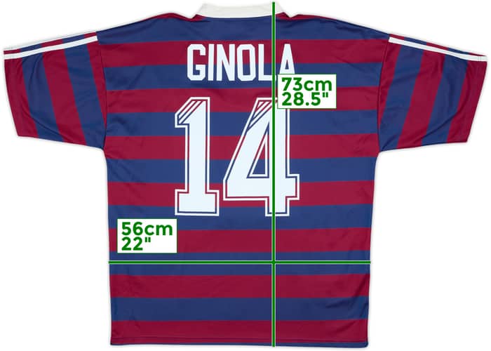 1995-96 Newcastle Away Shirt Ginola #14 - 7/10 - (L)
