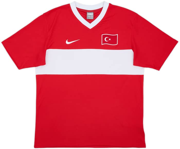 2008-10 Turkey Basic Home Shirt - 9/10 - (L)