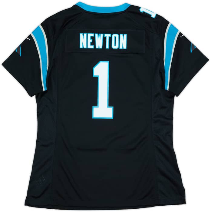 2012-19 Carolina Panthers Newton #1 Nike Game Home Jersey Womens - 8/10 - (M)