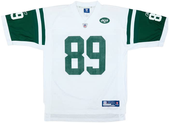 2008-10 New York Jets Cotchery #89 Reebok On Field Away Jersey - 7/10 - (L)