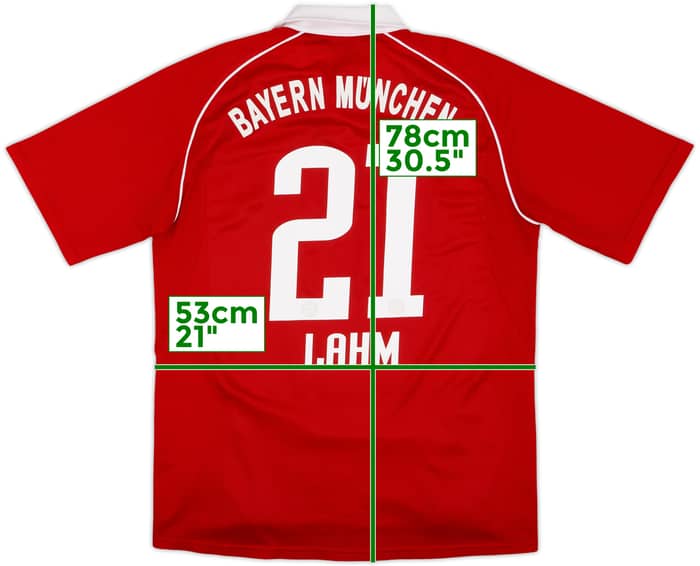 2005-06 Bayern Munich Home Shirt Lahm #21 - 7/10 - (M)