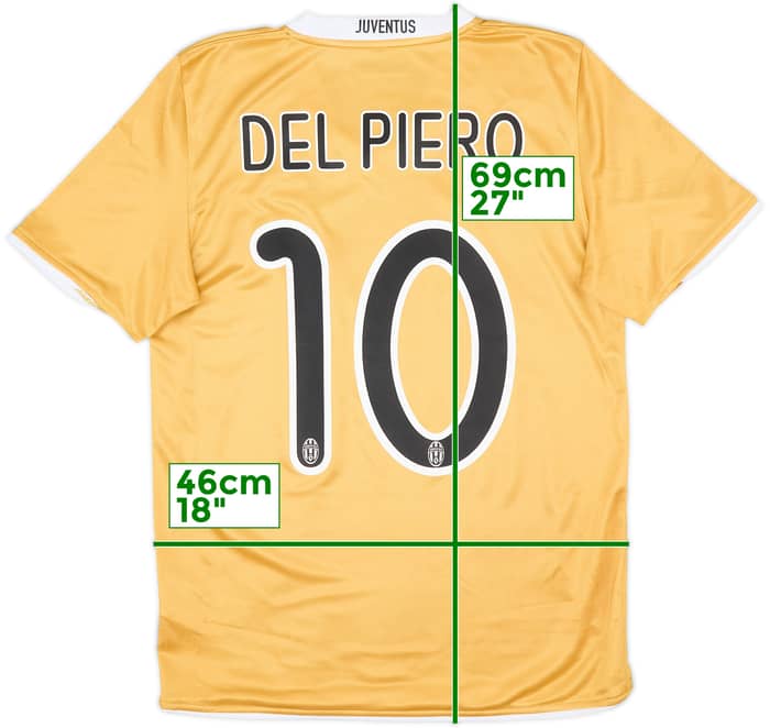 2008-09 Juventus Away Shirt Del Piero #10 - 8/10 - (S)