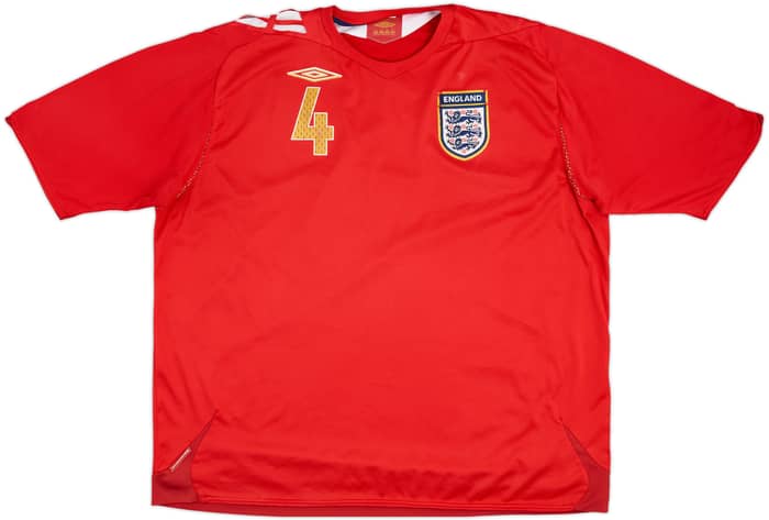 2006-08 England Away Shirt Gerrard #4 - 5/10 - (3XL)