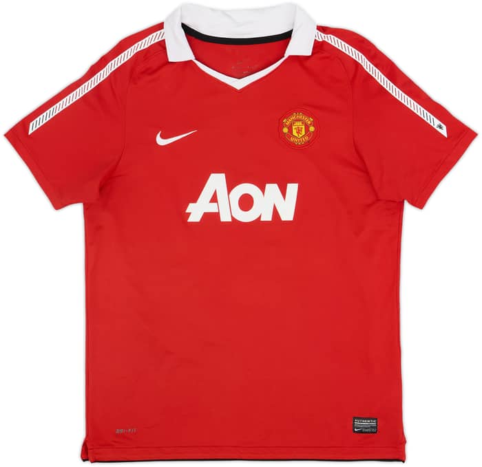 2010-11 Manchester United Home Shirt Rooney #10 - 7/10 - (XL.Boys)