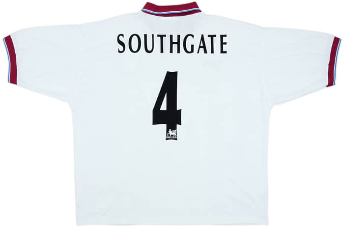 1996-98 Aston Villa Away Shirt Southgate #4 - 8/10 - (XXL)