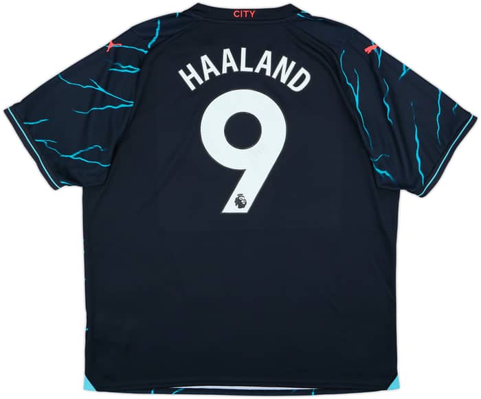 2023-24 Manchester City Third Shirt Haaland #9 - 5/10 - (XXL)