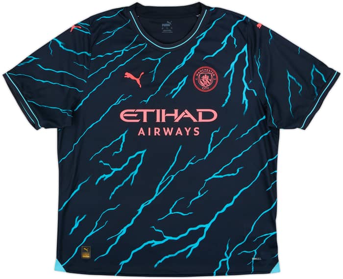 2023-24 Manchester City Third Shirt Haaland #9 - 5/10 - (XXL)