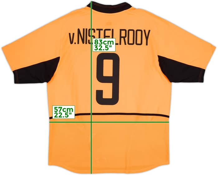 2002-04 Netherlands Home Shirt V.Nistelrooy #9 - 8/10 - (XL)