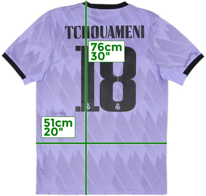 2022-23 Real Madrid Away Shirt Tchouameni #18 - 10/10 - (M)