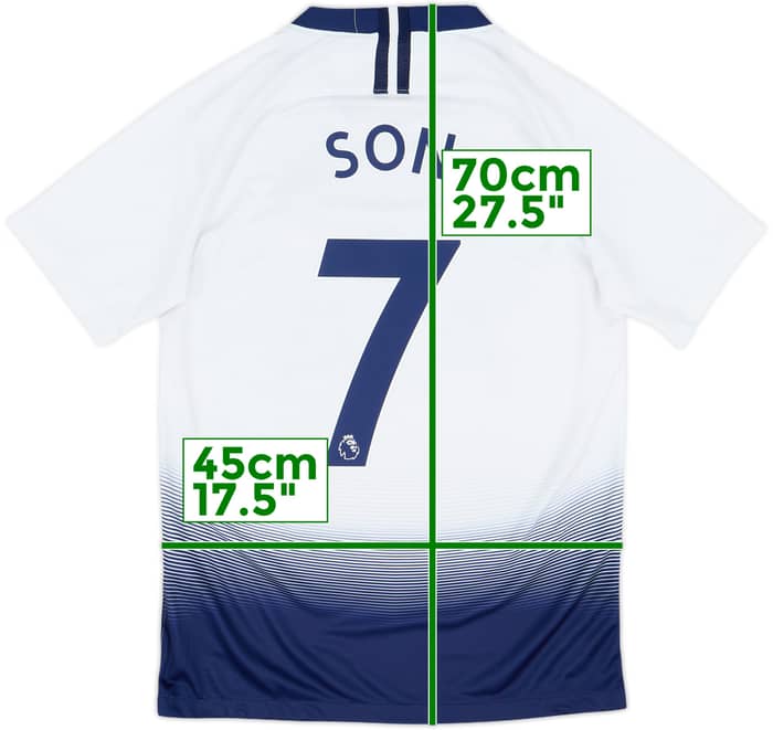2018-19 Tottenham Home Shirt Son #7 - 8/10 - (S)
