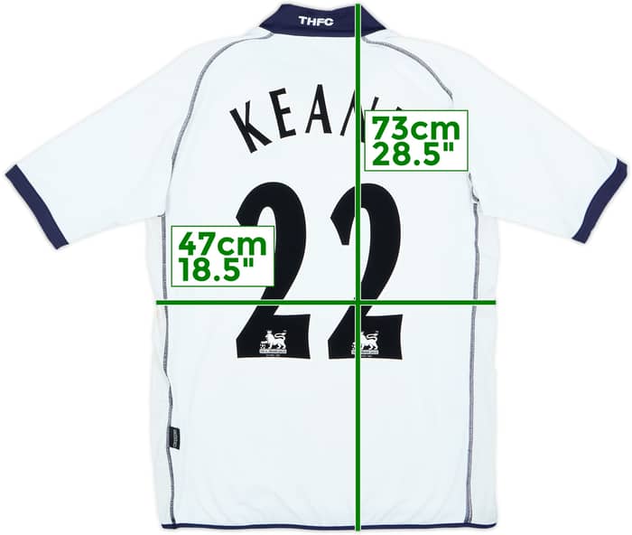 Camiseta de local del Tottenham 2002-04 Keane #22 - 7/10 - (M)