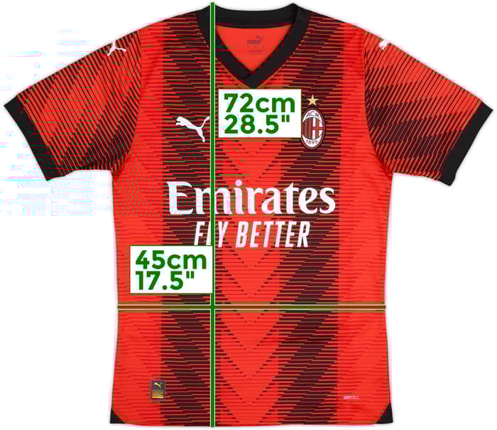 2023-24 AC Milan Home Shirt - 8/10 - (S)