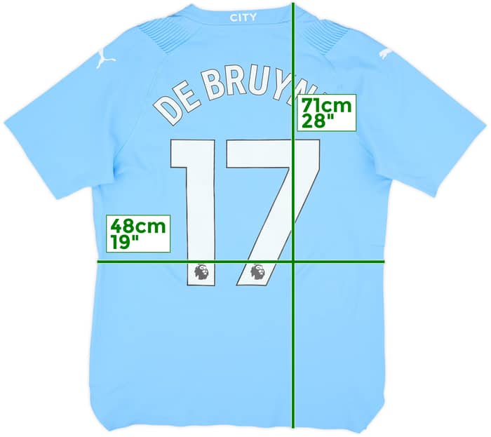 2023-24 Manchester City Authentic Home Shirt De Bruyne #17 (S)