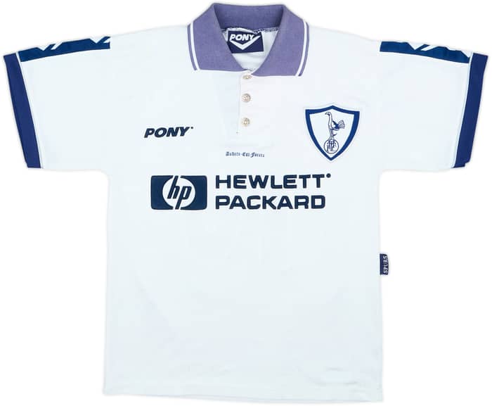 1995-97 Tottenham Home Shirt Sheringham #10 - 7/10 - (S)