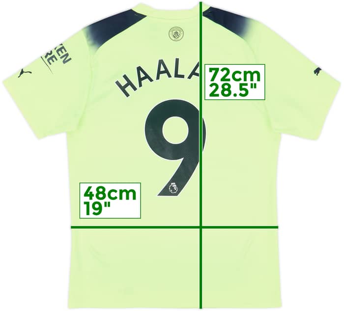 2022-23 Manchester City Third Shirt Haaland #9 - 9/10 - (M)