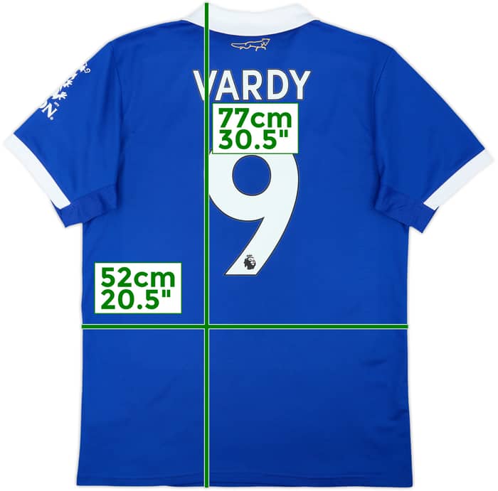 2022-23 Leicester Home Shirt Vardy #9 - 9/10 - (M)