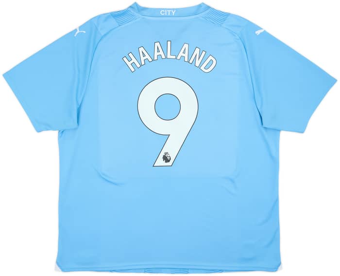 2023-24 Manchester City Home Shirt Haaland #9 - 5/10 - (XXL)