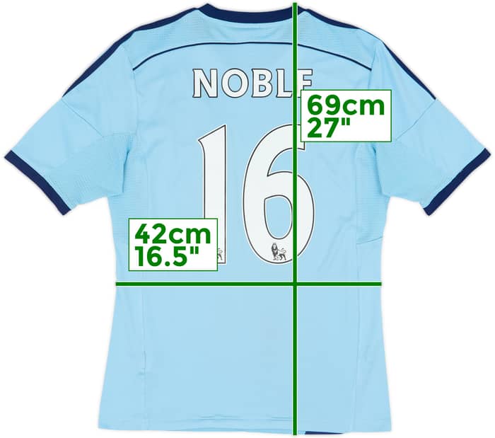 2014-15 West Ham Away Shirt Noble #16 - 8/10 - (S)